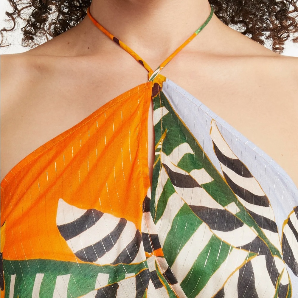 Farm Rio Striped Banana Cover Up